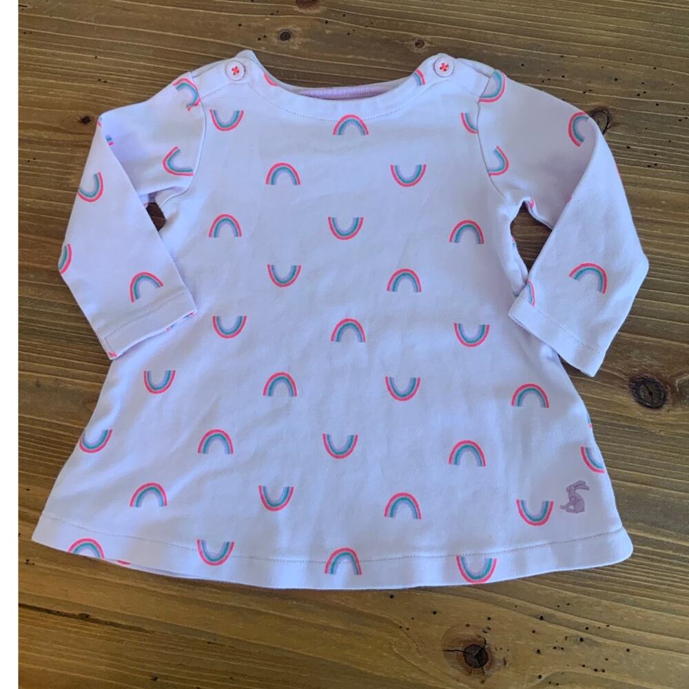 Joules Rainbow Baby Girl's Dress size 3-6‎ mo
